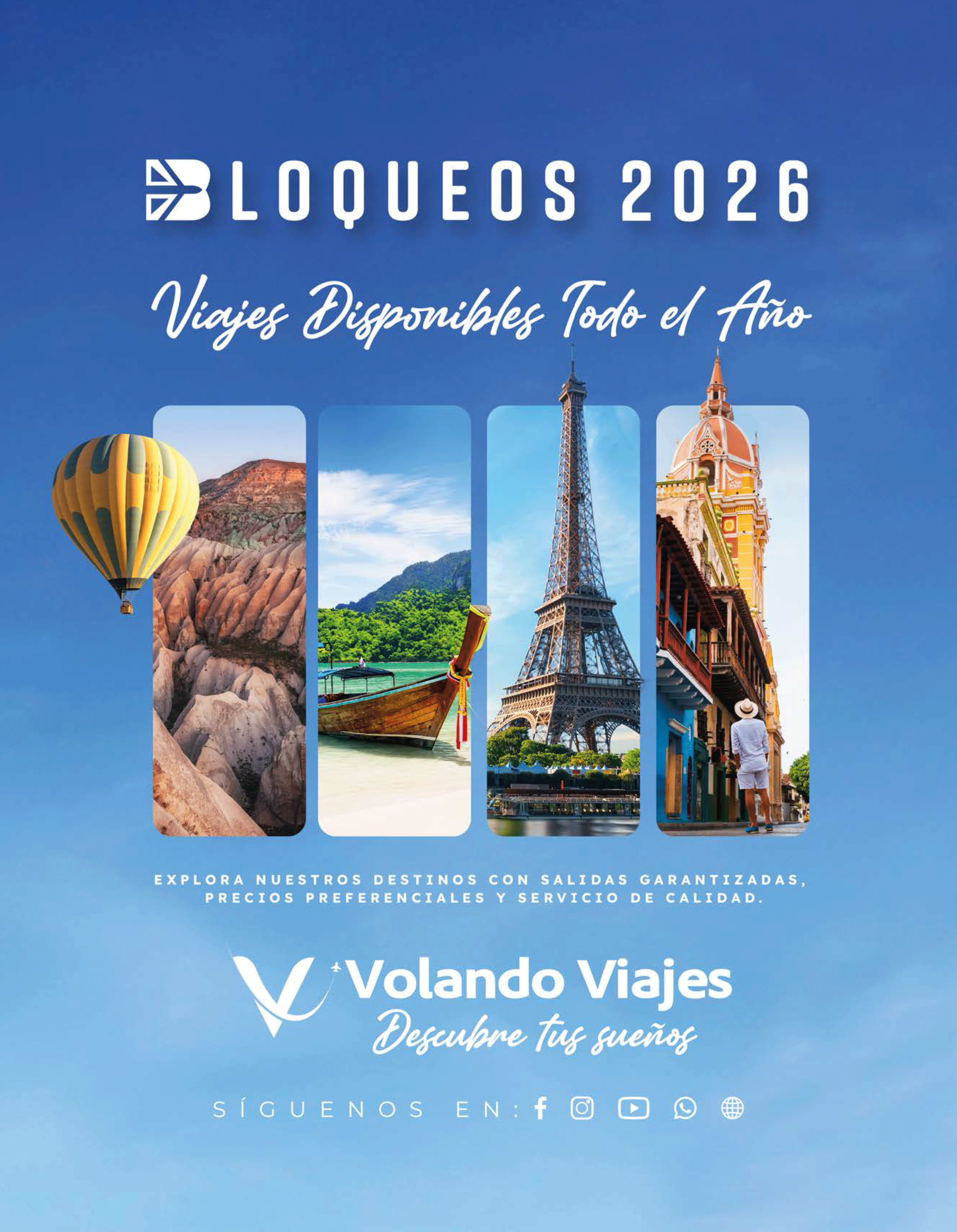 Portada Folleto VolandoViajes