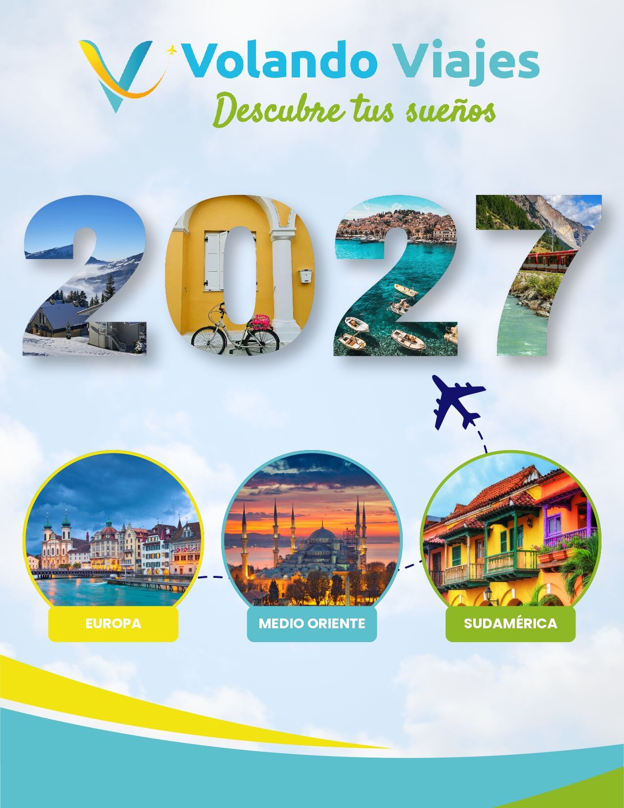 Portada Folleto VolandoViajes